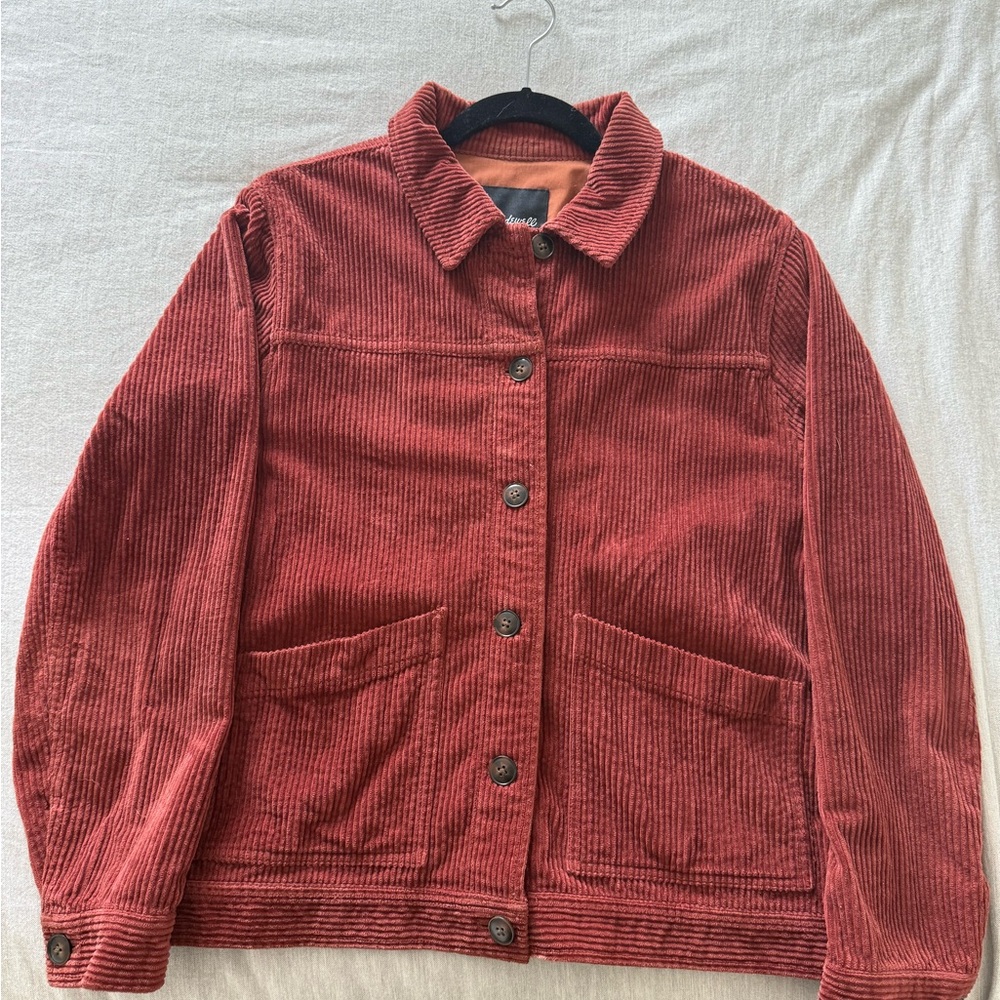 Red Corduroy Madewell Chorecoat